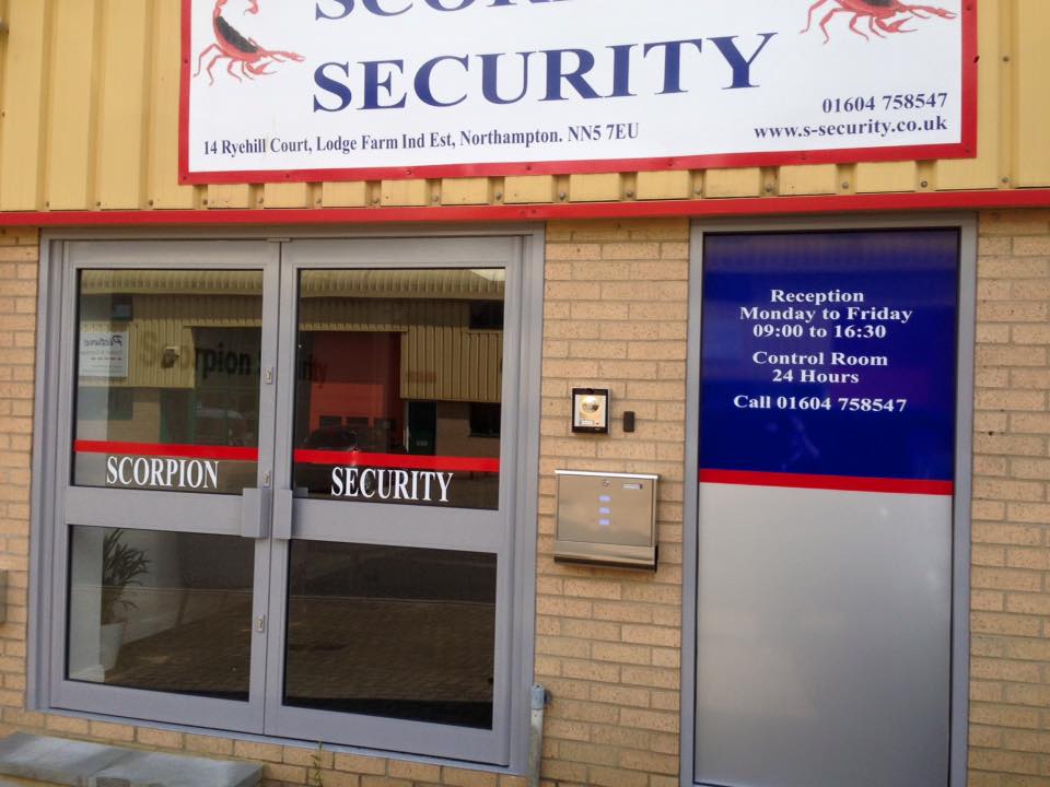 finished commercial sign