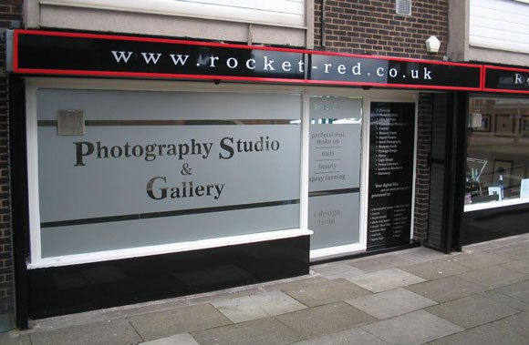 window signs graphics signs 2 stick business signs northampton